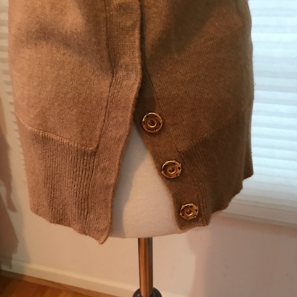 J. Crew tan cowl neck wool sweater, XS, NWT - Picture 2 of 6